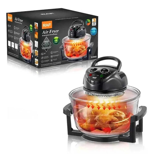 intelligent visual air fryer | 55 quart capacity air fryer | digital touchscreen air fryer | ultrasonic cleaning
