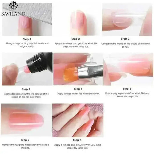 15g nail colored crystal extension glue SY12 - angle view with 15g nail colored crystal extension glue features