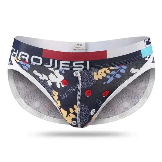 Men's Cotton Triangle Briefs - Floral Print Breathable Underwear Meifu Market
