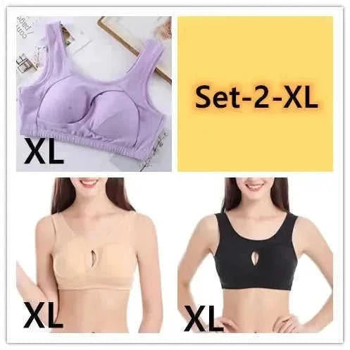 plus size cotton sleep bra | removable padded bralette | wirefree lounge bra | energy saving