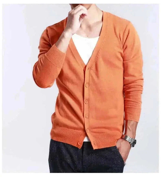 luxury cashmere cardigan | premium mens sweater coat | soft cashmere blend | ultrasonic cleaning