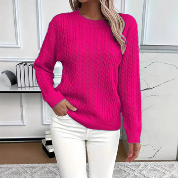 Versatile Fashion Classic Twist Round Neck Sweater Meifu Market