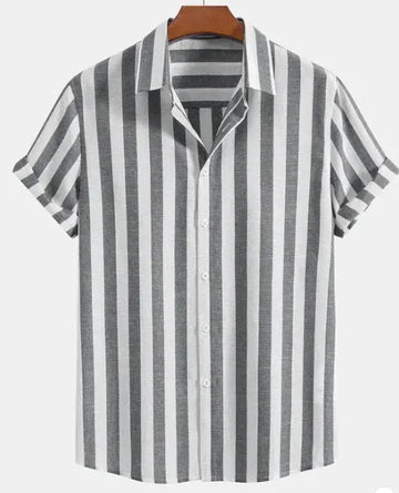 lightweight cotton fabric | breathable summer shirt | short-sleeve printed top | energy saving