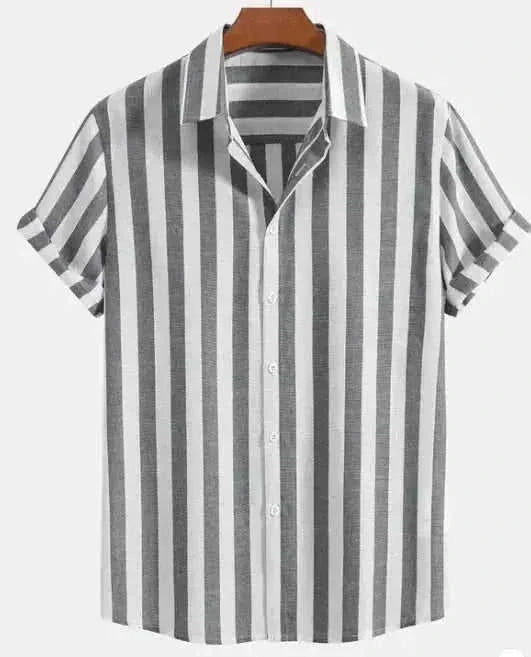 lightweight cotton fabric | breathable summer shirt | short-sleeve printed top | energy saving