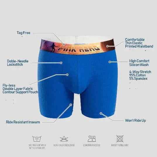 stretch cotton boxer briefs | moisture-wicking mens underwear | breathable cotton blend underwear | energy saving