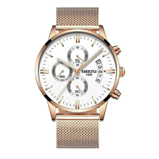 sapphire crystal glass | 100m water resistance | stainless steel bracelet | energy saving