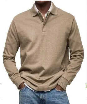 Men's Casual All-matching Long Sleeve Button Shirt XXL - available style options