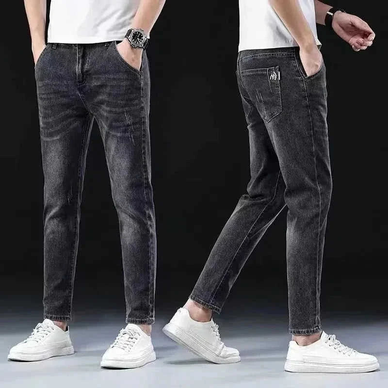 stretch denim jeans for men | lightweight summer jeans | breathable thin jeans | ultrasonic cleaning
