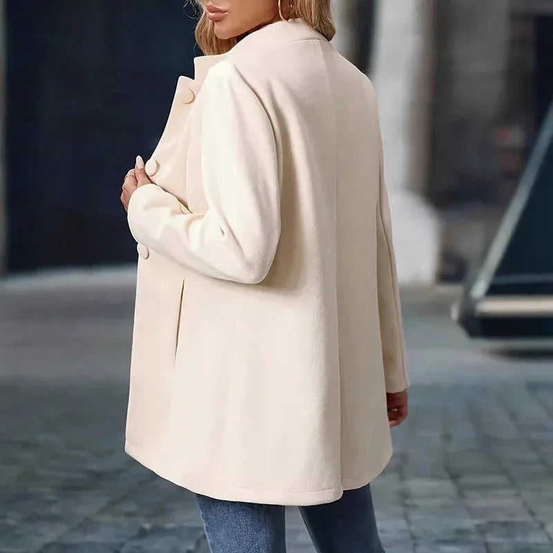 Womens Elegant Single Breasted Coat Long Sleeve Mid Winter Overcoat Work Office Coats Meifu Market