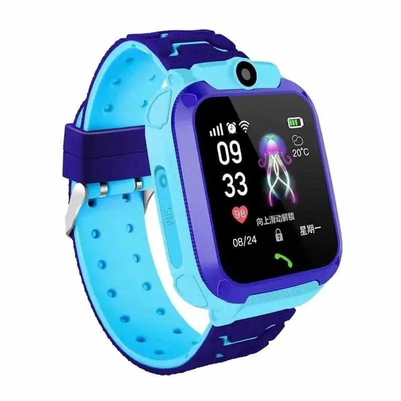 Children's Smart Watch - GPS Phone Water-Resistant Kids Watch Pink - front view Wristwatch