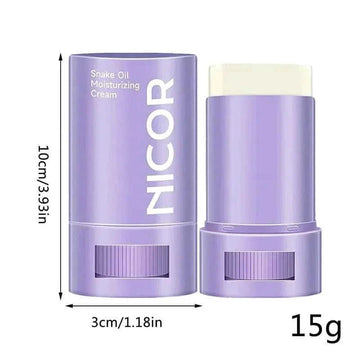 snake oil moisturizing balm stick | facial moisturizer for dry skin | neck firming skincare stick | energy saving