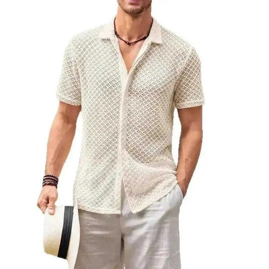 breathable mesh fabric | moisture-wicking polo shirt | slim fit mens polo | ultrasonic cleaning