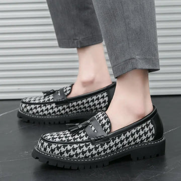 Business Fringed Leather Shoes Men's All-match Slip-on Meifu Market