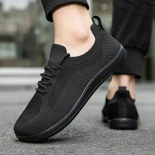 Fly Woven Mesh Breathable Couple Wide Head Wide Last Bare Feet Casual Sneaker Meifu Market