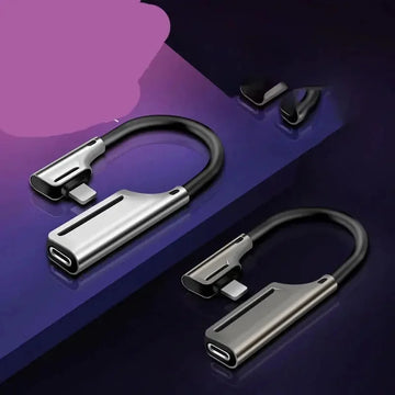 usb-c to 35mm adapter | lightning to headphone jack | high-fidelity audio adapter | energy saving