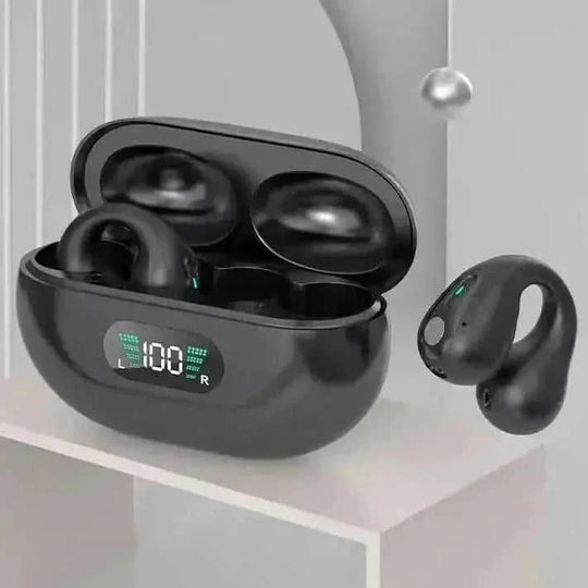 Bone Conduction Headphones TWS Earbuds Ear Clip Bluetooth 5.3 Touch Wireless Earphone In-Ear Bass HIFI Sports Headset - Meifu Market