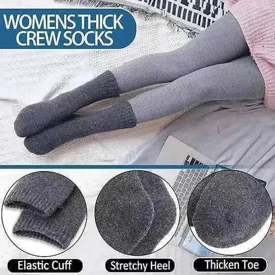 cold-proof cashmere socks | thermal wool tube socks | unisex winter socks | energy saving