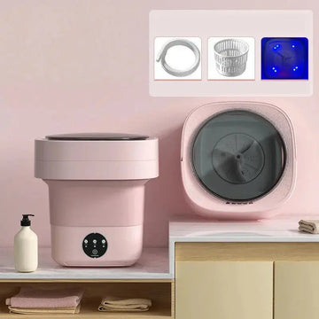 mini foldable washing machine | portable washing machine for socks | underwear washing machine | ultrasonic cleaning