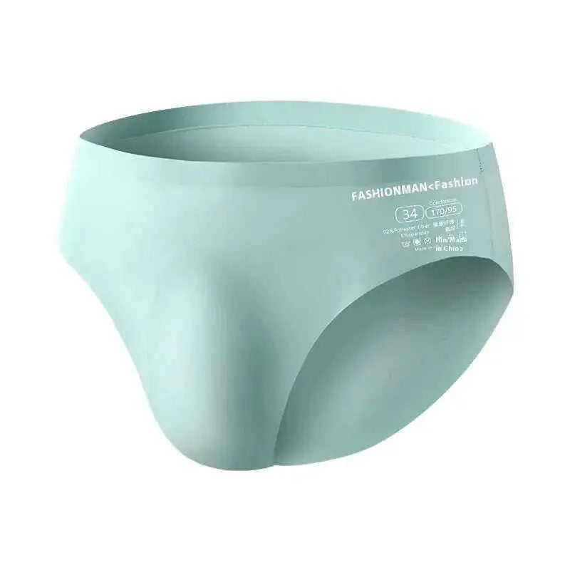 Ice Silk Men's Briefs - Seamless Summer Underwear Breathable & Cooling Meifu Market