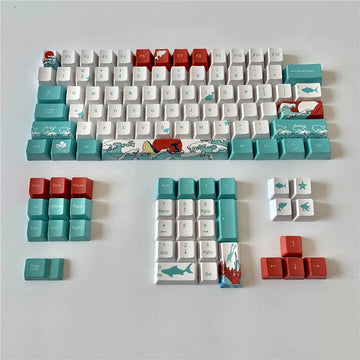 hot-swappable mechanical keyboard | pbt material keycaps | double-shot injection molding | energy saving