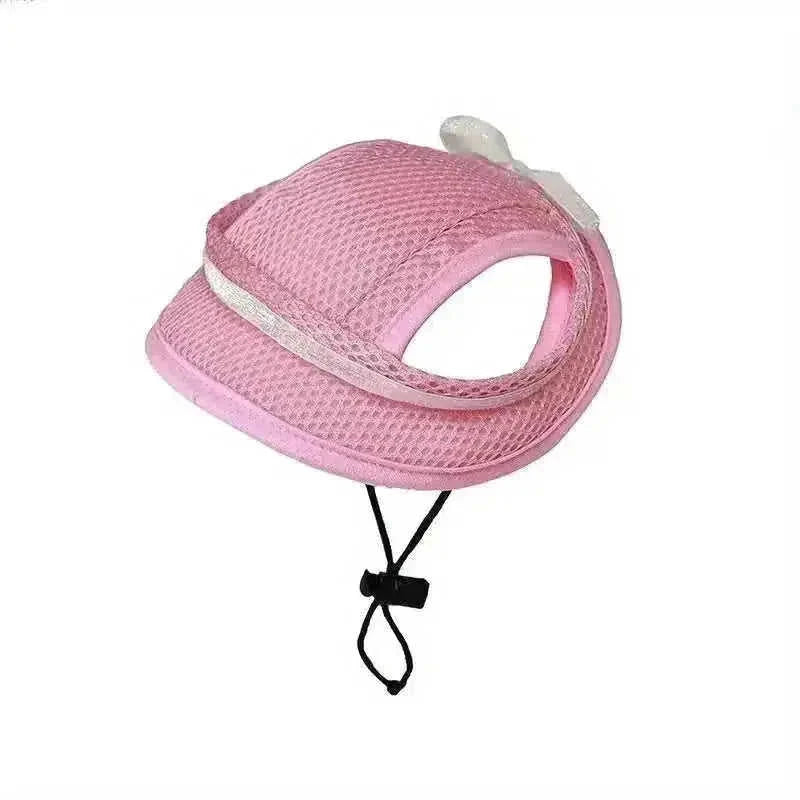 Adjustable Pet Sun Hat with Bow | UV Protection for Dogs & Cats - Meifu Market