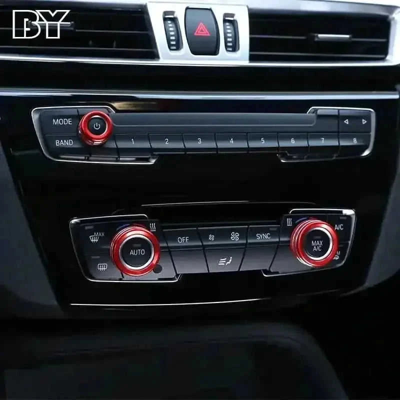 bmw ac knob cover | aluminum alloy construction | 68mm diameter ring | ultrasonic cleaning
