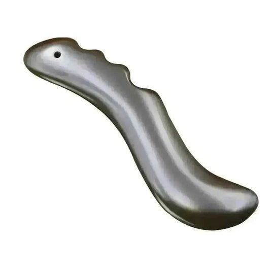 5A Si Bin Bian Stone Gua Sha Massager - Face & Body Slimming Tool - view 6 (color: black | pattern: check)