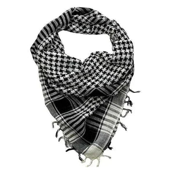 polyester houndstooth scarf | tactical neck gaiter | arabic keffiyeh square scarf | ultrasonic cleaning