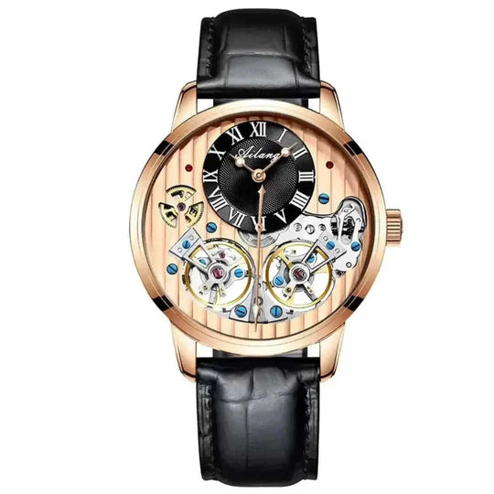 double tourbillon complication | sapphire crystal glass | stainless steel case | energy saving