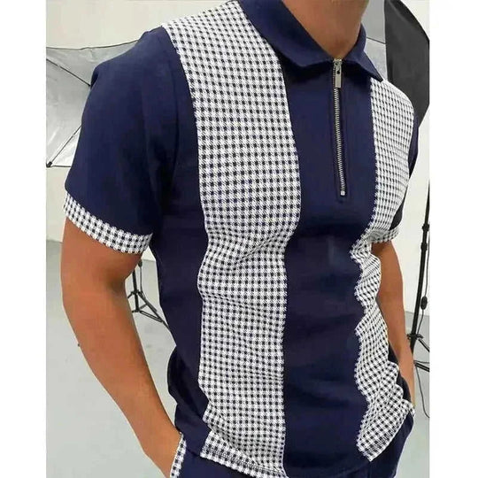moisture-wicking polo shirt | breathable cotton blend fabric | classic fit mens polo | ultrasonic cleaning