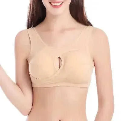 plus size cotton sleep bra | removable padded bralette | wirefree lounge bra | energy saving
