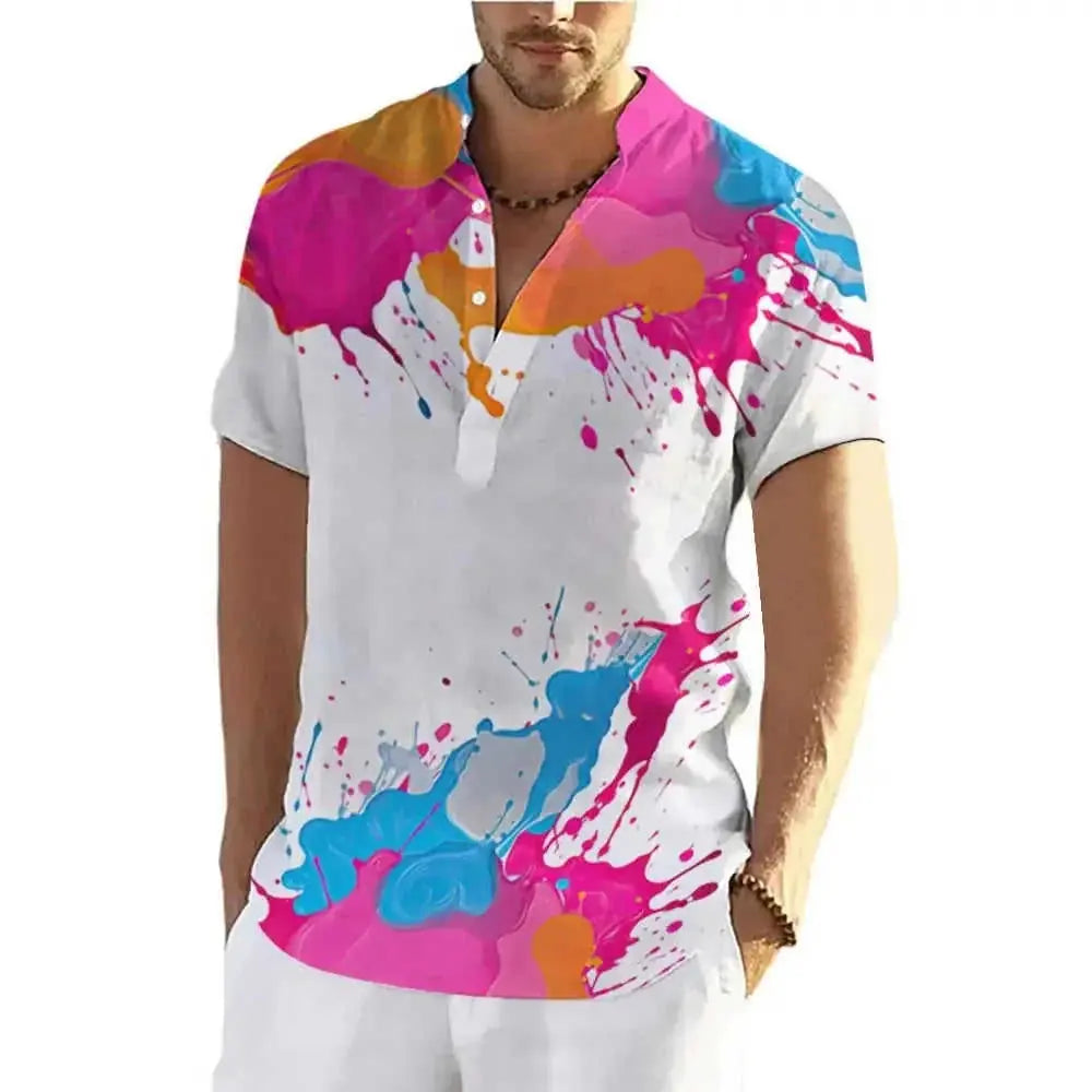 d graffiti print t-shirt | lightweight cotton tee | breathable summer shirt | ultrasonic cleaning