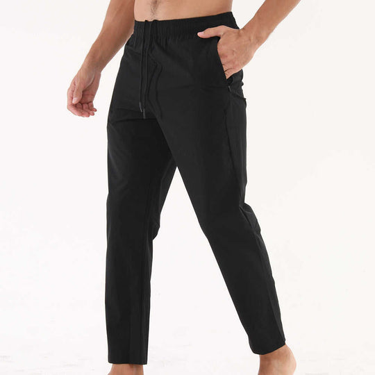 Men's Quick-Dry Athletic Pants | Nylon Loose Fit Running Gym Trousers - Meifu Market