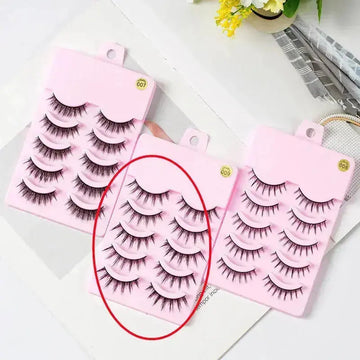anime false eyelashes | cosplay lashes set | natural wispy eyelashes | ultrasonic cleaning