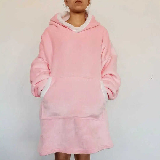 Flannel Lazy Fleece-lined Thickened Double Layer Composite Pullovers Home Wear Meifu Market