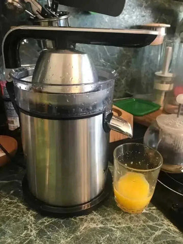 electric citrus juicer | stainless steel lemon squeezer | manual orange juicer | ultrasonic cleaning