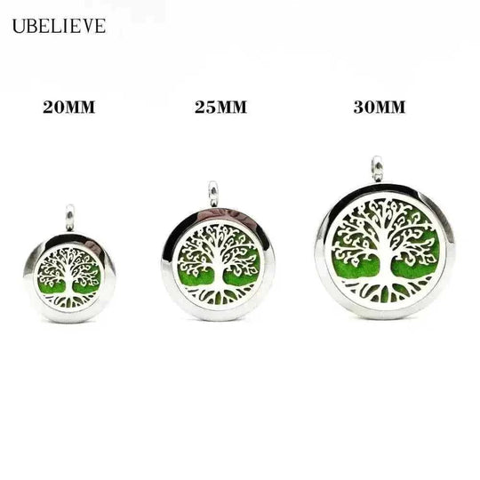 stainless steel magnetic necklace | aromatherapy diffuser pendant | essential oil necklace for women | ultrasonic cleaning