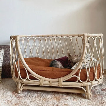 Pet Bed Handmade Rattan Woven Pet Bed Sofa For Dogs Meifu Market