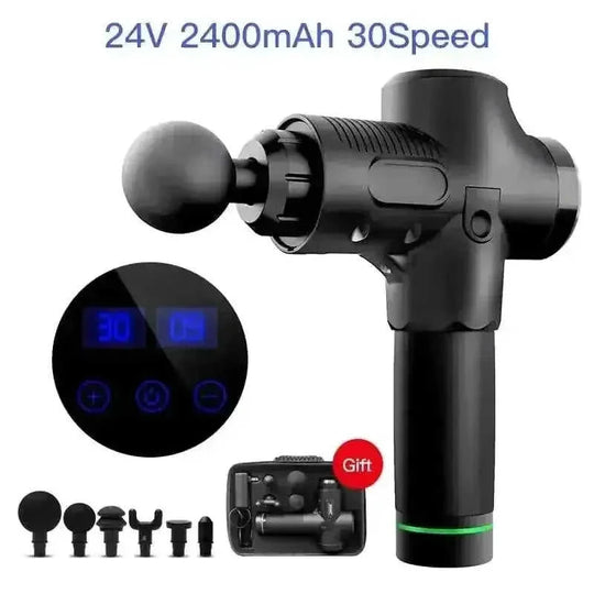 deep-tissue percussion massager | 30-speed adjustable massage gun | professional-grade muscle recovery | ultrasonic cleaning