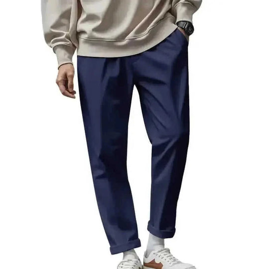 quick-dry fabric pants | elastic waistband trousers | multiple utility pockets | ultrasonic cleaning
