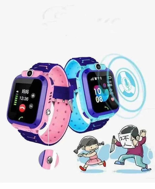 Children's Smart Watch - GPS Phone Water-Resistant Kids Watch Pink - styled jessica 0715 children's smart watch gps tracke...