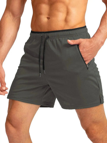 quick-dry running shorts | mens gym shorts with zipper pocket | lightweight exercise shorts | ultrasonic cleaning