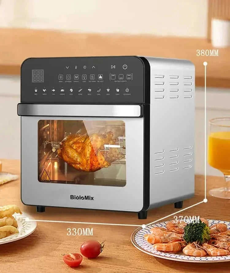 stainless steel air fryer oven | double heating technology | large capacity family oven | energy saving