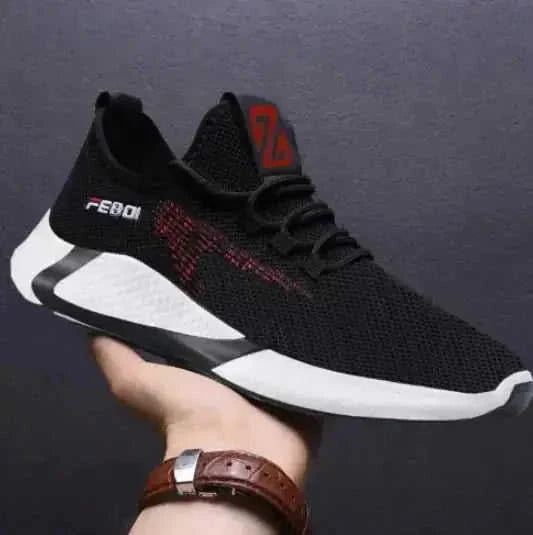 breathable mesh running shoes | lightweight casual sneakers | non-slip sole sports shoes | ultrasonic cleaning