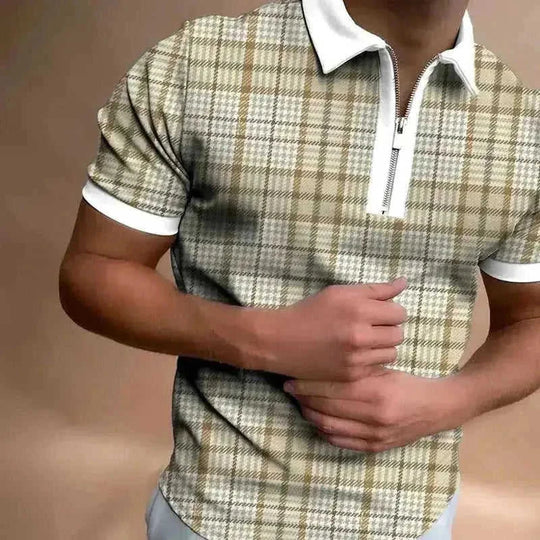 moisture-wicking polo shirt | breathable cotton blend fabric | classic fit mens polo | energy saving