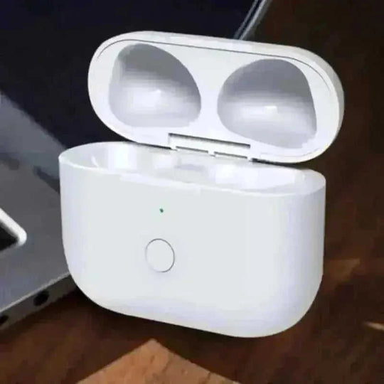 Airpod 3rd Charging Case Wireless Earphone - side view (color: white | pattern: check)
