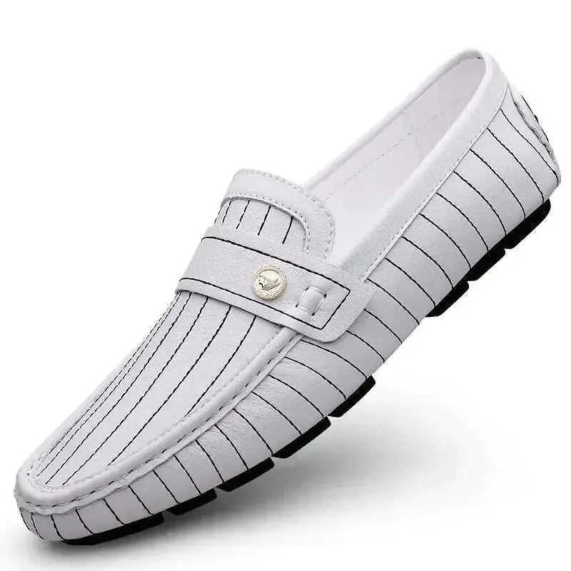 Breathable British Style Black Men's Casual Leather Shoes Meifu Market