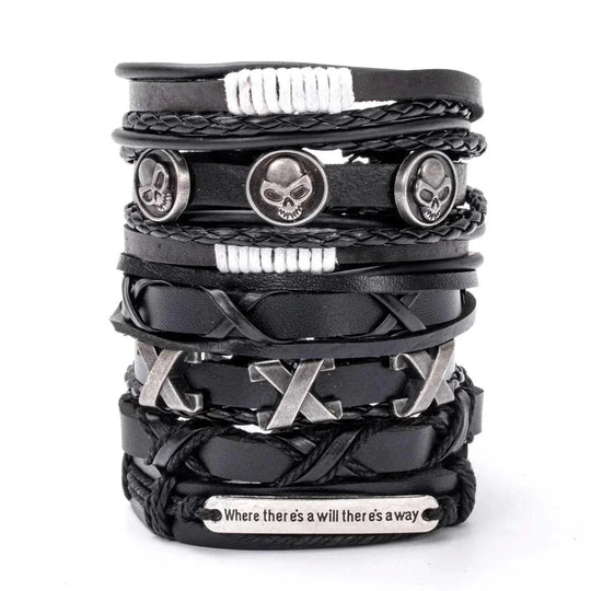 genuine leather bracelet | adjustable woven bracelet | multi-layer charm bracelet | ultrasonic cleaning