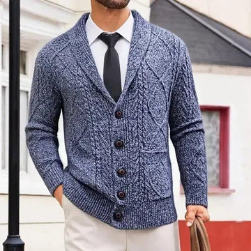 Cardigan Men's Sweater Jacket Long-sleeved Casual Men's Clothing - Meifu Market