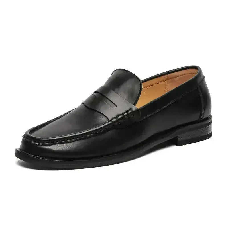 Casual Leather Shoes Men's Soft Bottom Slip-on - Meifu Market